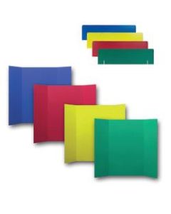 Flipside Corrugated Project Board & Header Sets, 36in x 48in, Assorted Colors, Pack Of 24 Sets