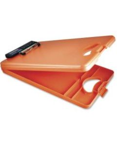 Saunders DeskMate II 00543 Portable Low-Profile Form Holder Storage Clipboard, 10in x 16in, Tangerine