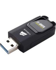 Corsair Flash Voyager Slider X1 128GB - 128 GB - USB 3.0 - 130 MB/s Read Speed - Black - 5 Year Warranty