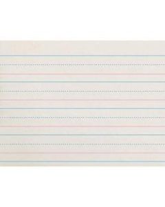 Zaner-Bloser Broken Midline Ruled Paper - Printed - 1.13in Ruled - 30 lb Basis Weight - 8in x 10 1/2in - White Paper - 500 / Ream
