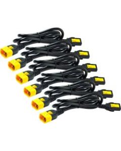 APC by Schneider Electric Power Cord Kit (6 EApo), Locking, C13 to C14, 1.8m - For PDU - Black - 5.91 ft Cord Length - 6