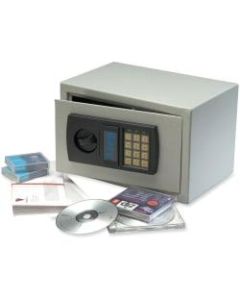 FireKing HS1207 Personal Safe - 0.30 ft³ - Electronic Lock - Internal Size 7.50in x 12in x 5.75in - Overall Size 7.8in x 12.3in x 7.8in - Light Gray - Steel