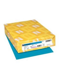 Neenah Astrobrights Bright Color Paper, Letter Size (8 1/2in x 11in), 24 Lb, FSC Certified, Celestial Blue, Ream Of 500 Sheets