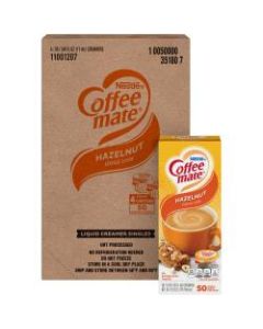 Nestle Coffee-mate Liquid Creamer, Hazelnut Flavor, 50 Oz Single Serve x 200