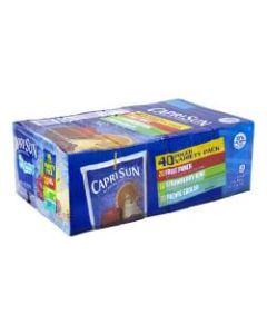 Capri Sun Variety Pack, 6 Oz, Pack Of 40 Pouches