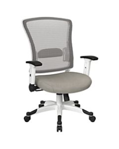 Office Star Space Seating Mesh Mid-Back Chair, Sky/White
