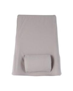 DMI Deluxe Adjustable Foam Lumbar Back Support Cushion, 14inH x 21inW x 3inD, Gray