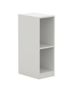 Lorell Laminate Single Column Locker Base, 4-3/4inH x 21-1/4inW x 37-1/4inD, White