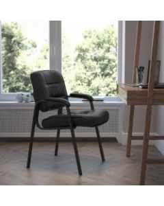 Flash Furniture Bonded LeatherSoft Side Chair, Black