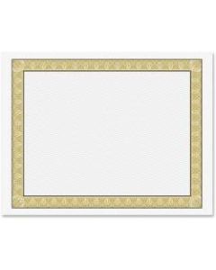 Geographics Natural Diplomat Certificates, 11in x 8-1/2in, 24 Lb, Gold/White, Pack Of 50