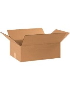 Office Depot Brand Flat Corrugated Boxes, 4inH x 11 1/4inW x 17 1/4inD, Kraft, Pack Of 25