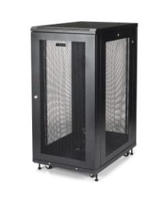 StarTech.com Server Rack Cabinet - 24U - 31in Deep Enclosure - Network Cabinet - Rack Enclosure Server Cabinet - Data Cabinet - For Server, LAN Switch, Patch Panel, A/V Equipment - 24U Rack Height x 19in Rack Width x 30.70in Rack Depth - Black - Steel