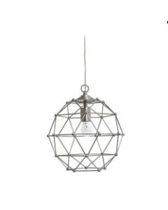 Elegant Designs 1-Light Hexagon Pendant Light, 60 Watt, Brushed Nickel