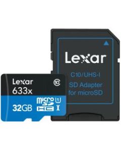 Lexar microSDHC High-Performance UHS-1 Memory Card, 32GB