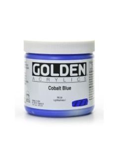 Golden Heavy Body Acrylic Paint, 16 Oz, Cobalt Blue