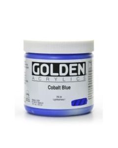 Golden Heavy Body Acrylic Paint, 16 Oz, Cobalt Blue