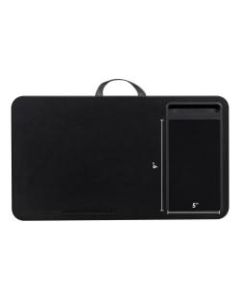 LapGear Deluxe Home Office Lap Desk, 12in x 21-1/8in x 2-5/8in, Black Carbon