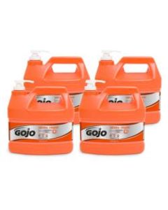 GOJO Natural Orange Pumice Heavy-Duty Lotion Hand Soap Cleaner, Citrus Scent, 128 Oz, Carton Of 4 Bottles