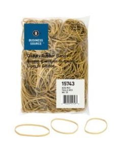 Business Source Quality Rubber Bands - Size: #33 - 3.5in Length x 0.1in Width - Sustainable - 600 / Pack - Rubber - Crepe