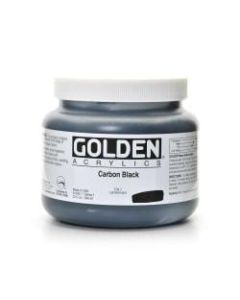Golden Heavy Body Acrylic Paint, 32 Oz, Carbon Black