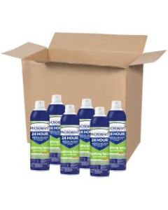 Microban 24-Hour Disinfectant Sanitizing Spray, Citrus Scent, 15 Oz Can, Case Of 6