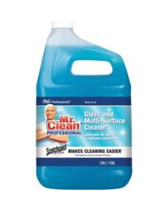 Mr. Clean Glass and Multi-Surface Cleaner with Scotchgard - Liquid - 128 fl oz (4 quart) - 2 / Carton - Blue