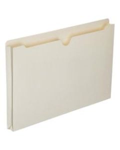 SKILCRAFT Manila Double-Ply Tab Expanding File Jackets, 1in Expansion, Legal Size Paper, 8 1/2in x 14in, 30% Recycled, Box Of 50
