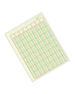 Adams Analysis Pad, 8 1/2in x 11in, 100 Pages (50 Sheets), 8 Columns, Green