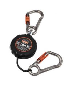 Ergodyne Squids 3011 Retractable Tool Lanyard With Carabiner Mount, 48in, Black