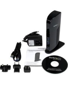 StarTech.com Universal USB 3.0 Laptop Docking Station - DVI with Audio and Ethernet - 6 x USB Ports - HDMI - Speakers