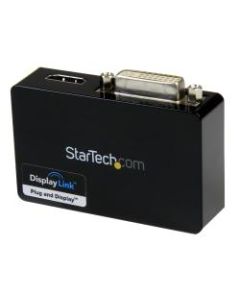StarTech.com USB 3.0 to HDMI and DVI Dual Monitor External Video Card Adapter - 1GB DDR2 SDRAM - USB 3.0