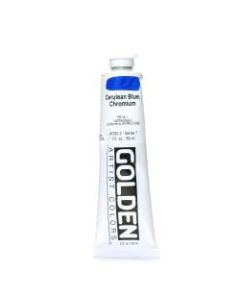 Golden Heavy Body Acrylic Paint, 2 Oz, Cerulean Blue Chromium