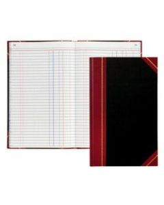 Office Depot Brand Hardbound Book, 11 3/4in x 7 1/4in, Journal, Single Entry Ledger Ruling, 300 Pages (150 Sheets)
