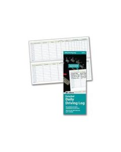 Adams Detailed Daily Driving Log, 9in x 3 1/4in, White, 48 Pages (24 Sheets)