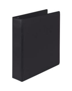 Samsill Earths Choice Label Holder 3-Ring Binder, 2in D-Rings, Black