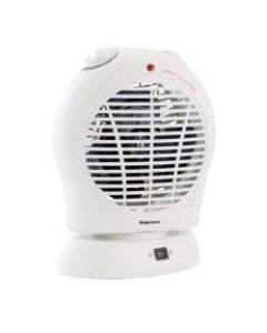 Impress 1500W 3-Speed Oscillating Fan Heater, 11-1/2in x 6in, White