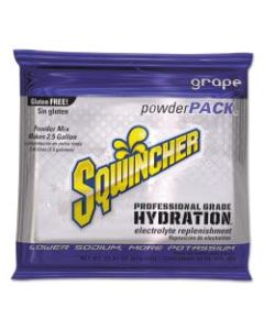 Sqwincher Powder Packs, Grape, 23.83 Oz, Case Of 32