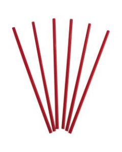 Dixie Wrapped Giant Straws, 10 1/4in, Red, 300 Straws Per Box, Carton Of 4 Boxes