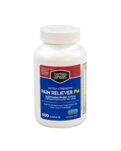 Berkley & Jensen Extra-Strength Pain Reliever PM, Pack Of 500