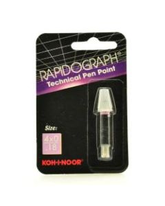 Koh-I-Noor Rapidograph No. 72D Replacement Point, 4x0, 0.18 mm