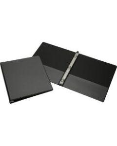 Loose-Leaf 3-Ring Binder, 1/2in Round Rings, 56% Recycled, Black (AbilityOne 7510-01-283-5274)