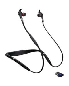 Jabra EVOLVE 75e Noise Canceling Bluetooth Wireless In-Ear Earbuds With UC Stereo