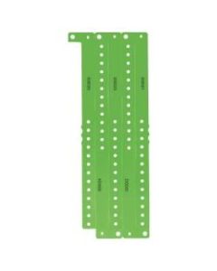Amscan Plastic Waterproof Wristbands, 1in x 10in, Solid Green, Pack Of 250 Wristbands