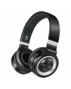 Volkano Lunar Series Bluetooth Over-Ear Headphones, Black/Silver