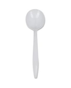Genuine Joe Medium-Weight Soup Spoon - 1 Piece(s) - 1000/Carton - 1 x Soup Spoon - Disposable - White