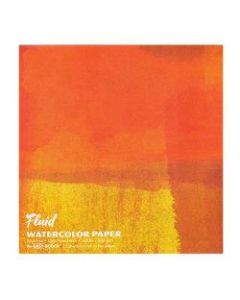 Global Art Fluid Watercolor Block, 16in x 16in, White