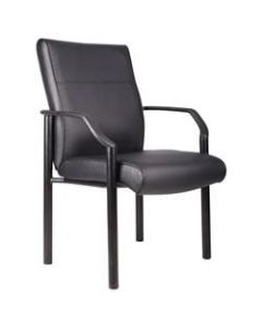 Boss Office Products Mid-Back Guest Chair, Black
