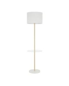LumiSource Chloe Shelf Floor Lamp, 62-1/2inH, White