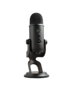 Blue Microphones Yeti USB Microphone - Blackout - Ultimate USB microphone - 3 condenser capsules - 4 recording patterns - 20Hz - 20kHz