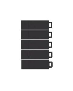 Centon DataStick Pro USB 2.0 Flash Drives, 16GB, Sport Black, Pack Of 5 Flash Drives, DSW16GB5PK